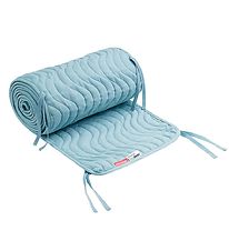 Done By Deer Bed Bumper - Quilted - Waves - Blue