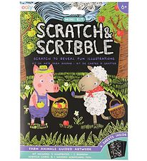 Ooly Scratch and Stribble Mini Set - Farm Animals