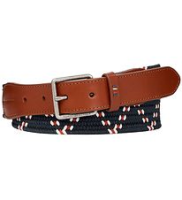 Tommy Hilfiger Belti - Casual Essential - Svart/Brúnt