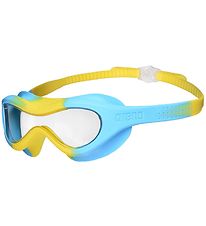 Arena Swim Goggles - Spider Kids Mask - Clear Yellow/Lightblue