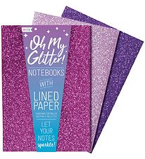Ooly Notitieboekjes - 3-pack - O My Glitter! - Amethist/Rhodolie