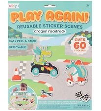 Ooly Stickers - Reusable - 60+ pcs - Dragon Racetrack