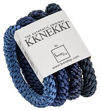 Kknekki Hair Accessory - 4-Pack - Blue/Navy/Glitter Mix