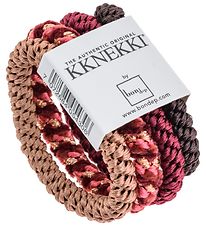 Kknekki Hair Accessory - 4-Pack - Brown/Purple/Beige/Pink