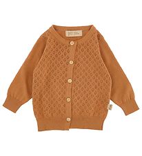 Petit Piao Cardigan - Knitted - Camel w. Pointelle