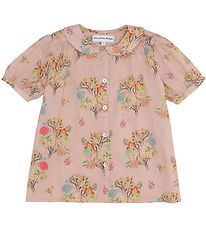 Christina Rohde Shirt - Beige w. Flowers