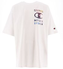 Champion Fashion Stuttermabolur - Hvítt
