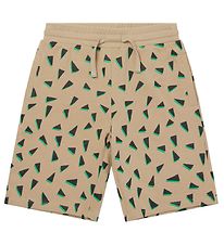 Stella McCartney Kids Sweat Shorts - Beige/Black w. Print