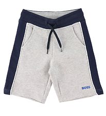 BOSS Sweat Shorts - Casual - Grey Melange/Navy