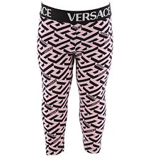 Versace Leggings - Pink/Black w. Print