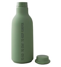 Design Letters Water Bottle - To Go - 500 mL - Green w. Text