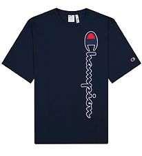 Champion Fashion T-shirt - Navy w. Logo