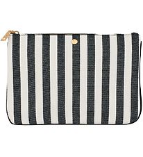 Fan Palm Toiletry Bag Bag - Clutch - Cotton Stripe