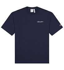 Champion Fashion Stuttermabolur - Dökkblátt