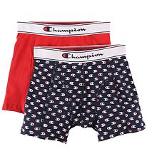 Champion Fashion Boxers - 2 Pack - Rouge/Marine av. Logos