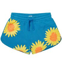 Stella McCartney Kids Shorts en Molleton - Bleu av. Jaune