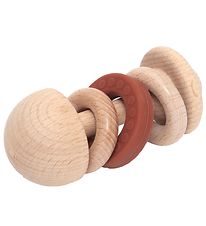 Petit Monkey Rattle - Wood - Baked Clay