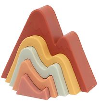 Petit Monkey Stacking Blocks - Mountain - Baked Clay