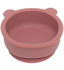 Petit Monkey Bowl w. Suction Cup - Silicone - Bear - Mahogany Ro