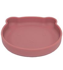 Petit Monkey Plate w. Suction Cup - Silicone - Bear - Mahogany R