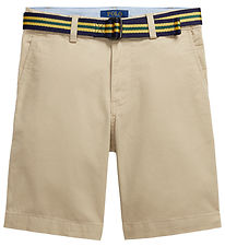 Polo Ralph Lauren Shorts - Bedford - Khaki w. Belt