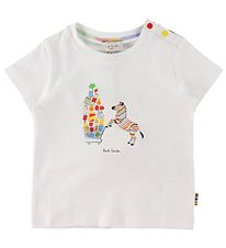 Paul Smith Baby T-Shirt - Blanc av. Imprim