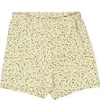 Wheat Shorts - Bear - Green Grasses And Seeds
