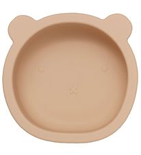 Petit Monkey Bol av. Tasse  Ventouse - Silicone - Bear - Honey