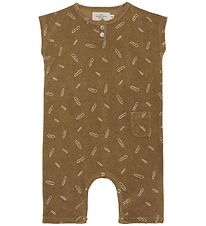 Monsieur Mini Summer Romper - Terry - Bronze w. Baguettes