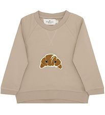 Monsieur Mini Sweat-shirt - Beige av. Croissants