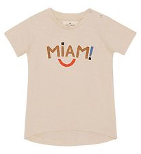 Monsieur Mini Stuttermabolur - Namm - Offwhite