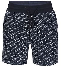 Bruuns Bazaar Sweat Shorts - Hardin - Navy/White