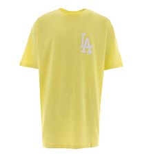 New Era T-Shirt - Pastel Yellow - Los Dodgers d'Angeles