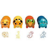 Djeco Stamp Set - 4-Pack - Safari Animals