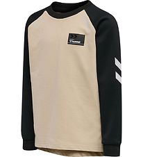 Hummel Sweatshirt - hmlJon - Beige/Black