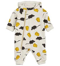 Mini Rodini Onesie - Mus - Light Grey