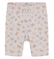 Hust and Claire Shorts - Hanni - Rib - Beige m. Fjrilar