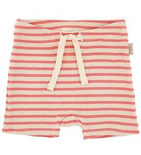 Petit Piao Shortsit - Modal Striped - Dark Peach/Cream