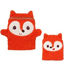 Lilliputiens Baby Wash Glove - 2-Pack - Alice - Red