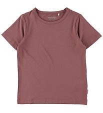 Minymo Stuttermabolur - Bambus - Rose Brown
