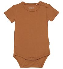 Minymo Romper s/s - Bamboe - Chipmunk