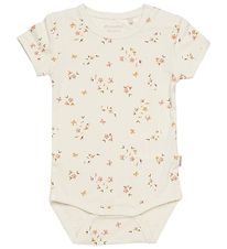 Minymo Bodysuit s/s - Bamboo - Veiled Rose Flower