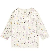 The New Siblings Blouse - Floraison - White Swan