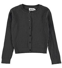 Molo Cardigan - Gloria - Rib - Knitted - Space Grey