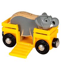 BRIO World Chariot av. lphant - Jaune 33969