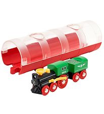 BRIO World Steam locomotive w. Tunnel - Green 33892