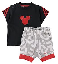adidas Performance Shortsset - Disney Mickey Mouse - Svart/Rd