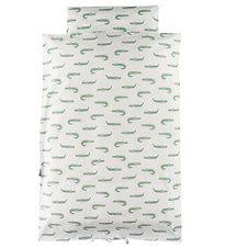Nørgaard Madsens Bedding - Baby - White w. Crocodile