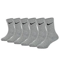 Nike Sokken - Prestaties Basic - 6-pack - Dark Grey Heather