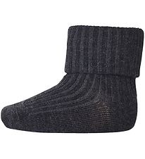MP Socken - Wolle - Dark Grey Melange